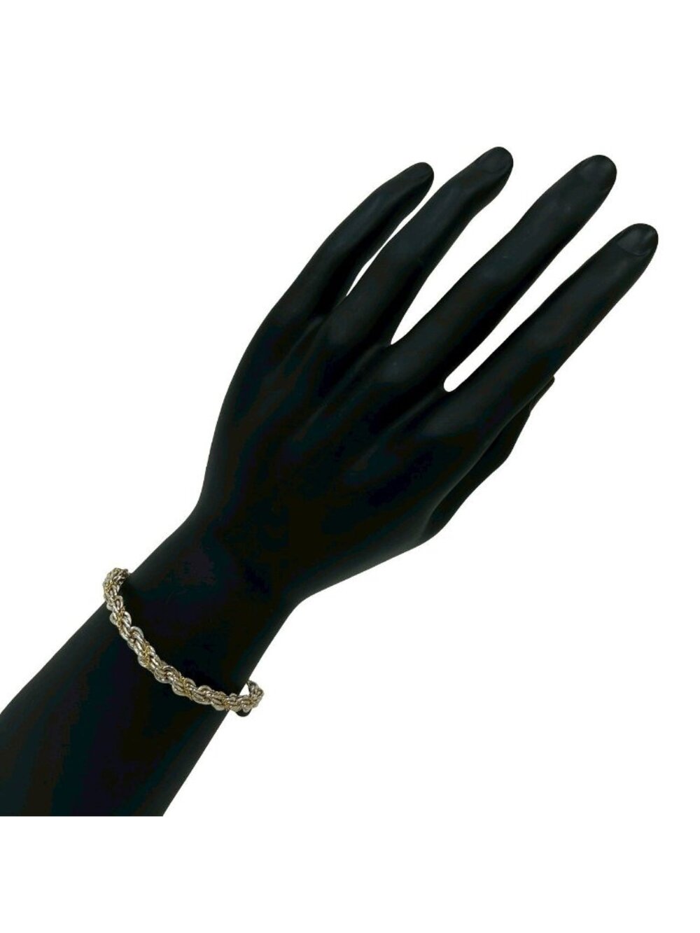 Tiffany & Co Vintage Twisted Trope Bracelet 925 Sterling Silver Gold - Picture 2 of 6